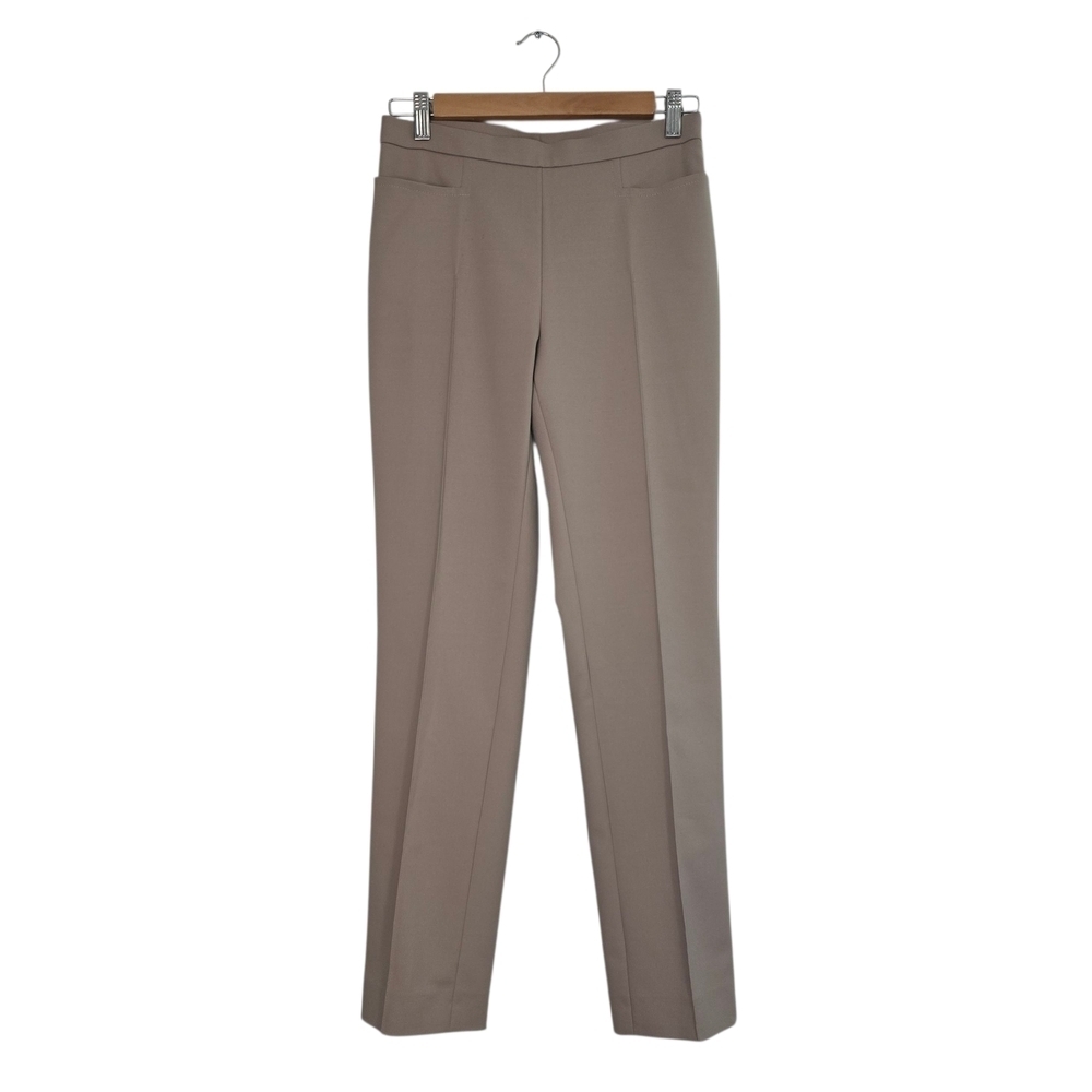Akris Punto Creased Pant in Khaki Brown Tan Trousers